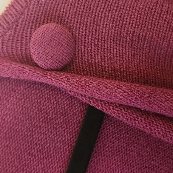 Signature Shawl Knit Cardigan Sweater Burgandy Red Size S/P (6-8) - Picture 10 of 10